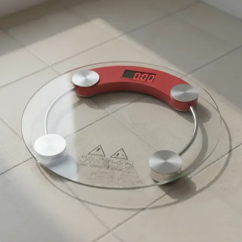 Balanza Digital Personal Corporal De Baño En Vidrio Y Metal