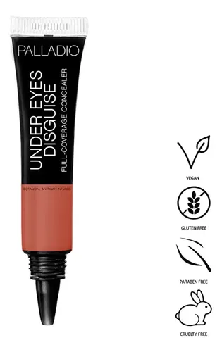 Corrector De Ojeras Palladio Under Eyes Disguise Vegano X10g Tono Peach Tea