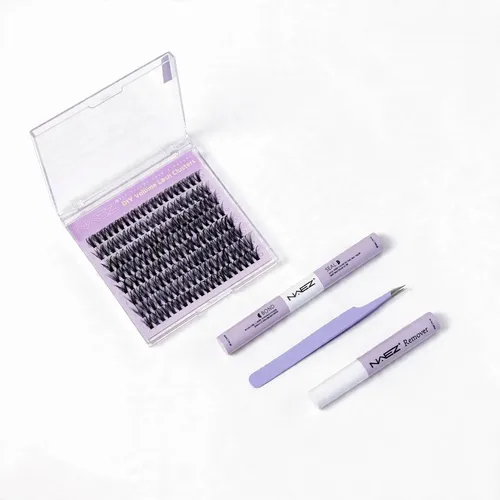 Kit Pestañas Naez Volumen Diy Pegamento Removedor Pinza New