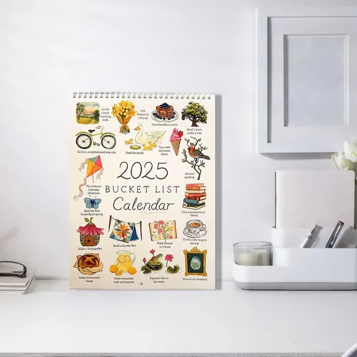 J Calendario J 2025 Con Lista Deseos Para Hacer Que Cada Me