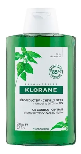 Shampoo Klorane Ortiga Cabello Graso Seborreductor 200 Ml