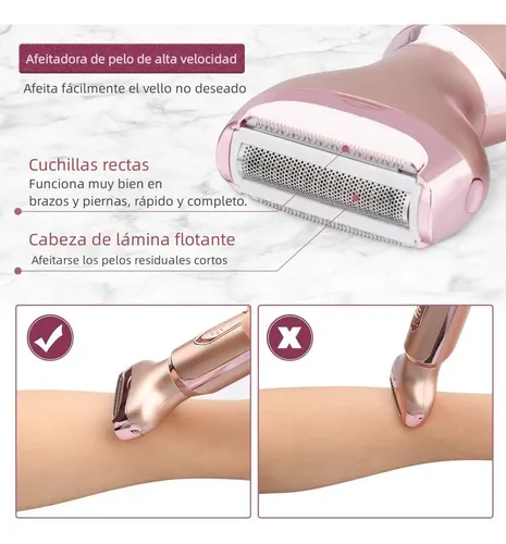 Depiladora Eléctrica For Mujer, Afeitadora Indolora A