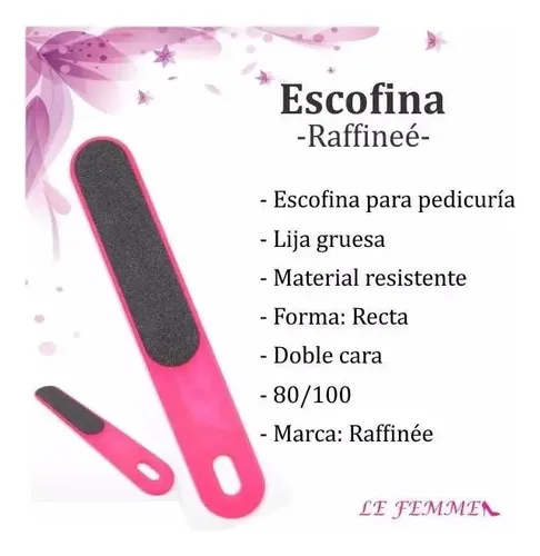 Escofina Raffinee Gruesa Recta Para Pedicuria En Lefemme