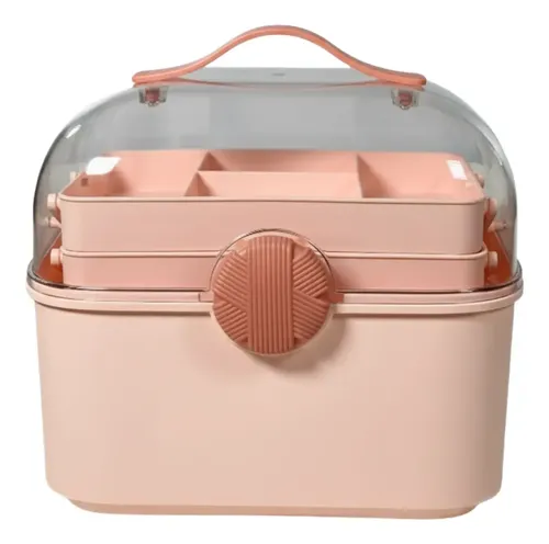 Caja Organizadora De Maquillaje Con Tapa Q