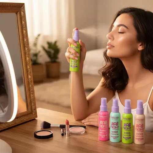 Fijador De Maquillaje Pink21 Nmorn -efecto Matificante