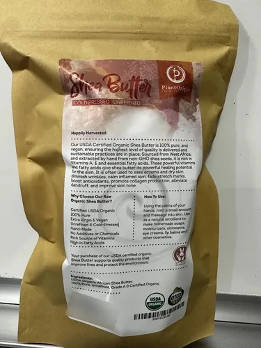 Manteca De Karité Plantorigin Orgánica Cruda 454g Para Cabel