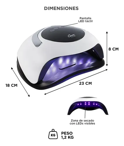 Cabina Led Uv Profesional Manicura Uñas Gadnic 18,8w Touch