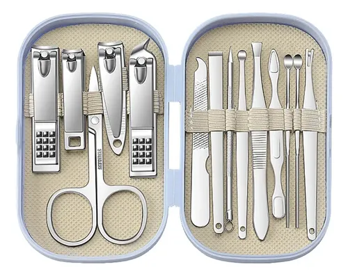 Kit De Corte De Uñas Profesional De Acero Inoxidable Set ..