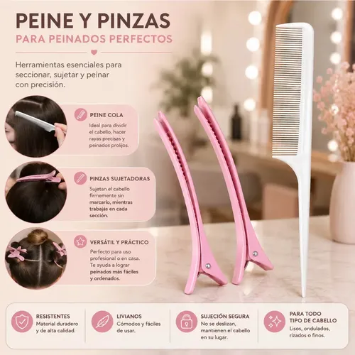 Buclera Rizadora 25mm Temperatura Ajustable Cable Giratorio Accesorios Peine Pinzas Ideal Peinados Ondas Rulos Styling Hair Curler Viaje