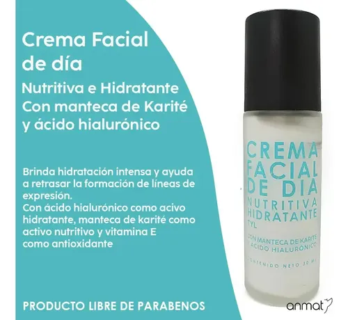 Crema Facial Día Antioxidante Thelma & Louise Ácido Hialurónico 30ml