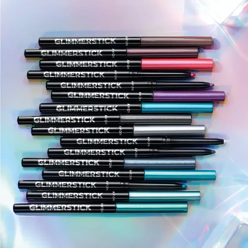 Lapiz Delineador Retráctil Ojos Glimmerstick Diamonds- Avon® Acabado Ultra Brillante Color Aqua Sparkle