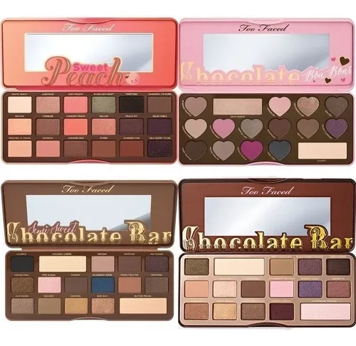 Paleta de Sombras Too Faced Chocolate Bar con 16 Tonos Mate