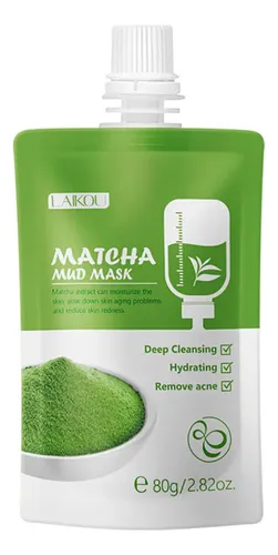 Mascarilla Facial De Arcilla Con Matcha Y Aloe 80g