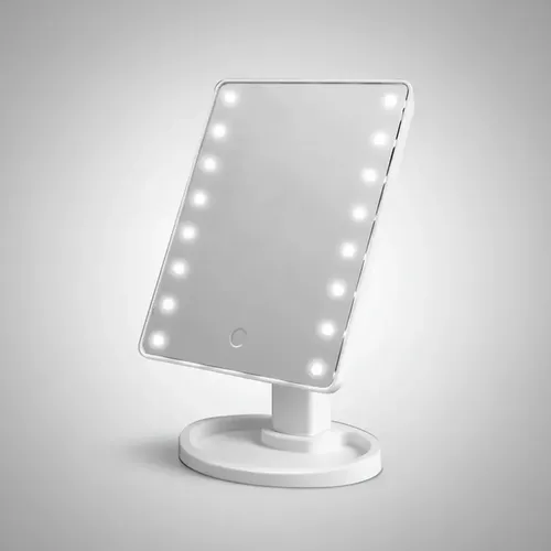 Espejo Led Maquillaje Touch Usb Luz Pie Regulable 360 Tactil