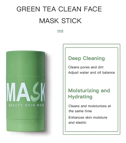 Mascarilla Verde En Barra, Té Verde Mascarilla De Arcilla