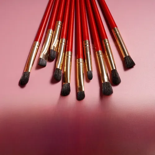 Set De Pinceles De Maquillaje De Alta Gama Con Esponja De