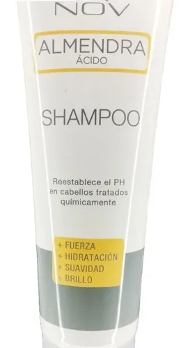 Shampoo Nov Almendra Ácido Cabello Tratado Químicamente 250