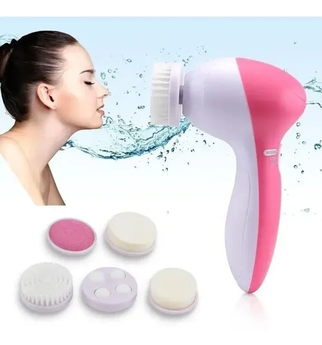 Cepillo Facial Masajeador Exfoliante Limpieza 5 En 1 A Pilas