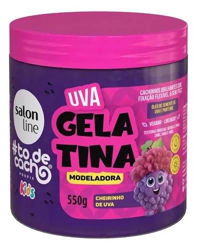 Gelatina Moldeadora Salon Line Kids #todecacho Uva 550g