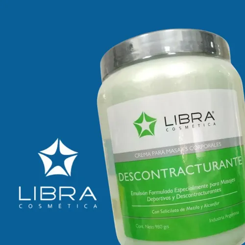 2 Crema Masajes Descontracturante 980gr. – Libra Cosmetica Fragancia Suave