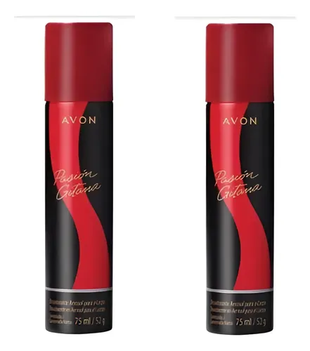 Pasion Gitana Deo Corporal Fragancia Femenina Avon Set X 2