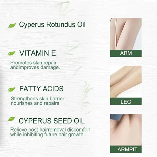 2 Unidades De Aceite 100% Cyperus Rotundus, Elimina El Vello