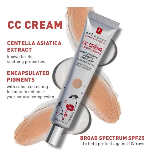 Erborian Cc Creme Centella Asiática Correctora Tono Caramel