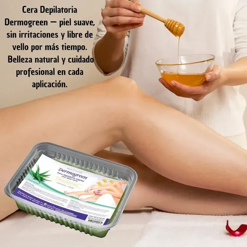 Dermogreen Cera Depilatoria Vegetal Aloe Vera Bandeja 400g