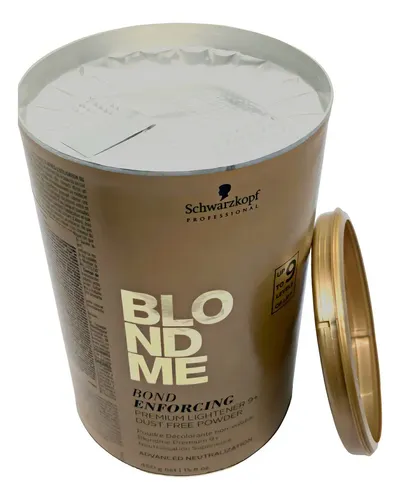 Polvo blanqueador Schwarzkopf Professional Blondme Bond Reforcing Premium de 9 tonos