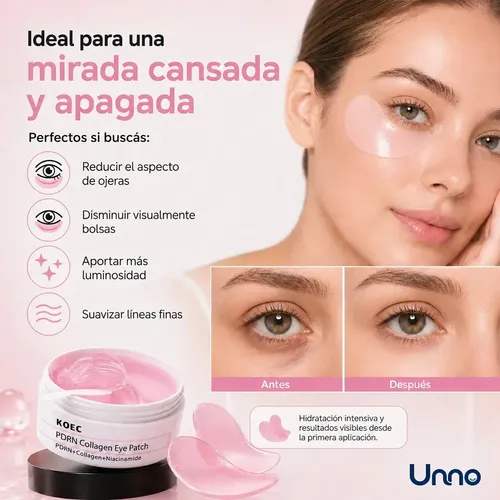 Parches Para Ojeras Koec Pdrn Colágeno Hidrogel 60u