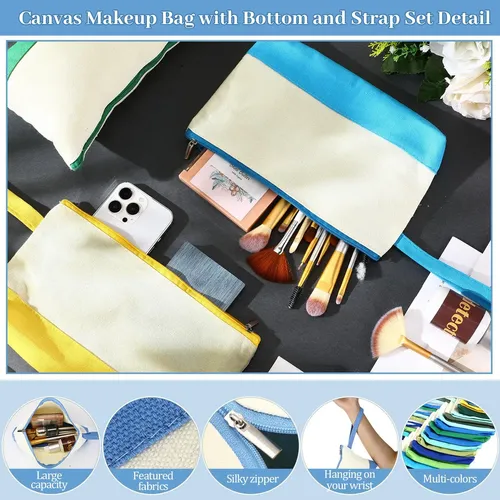 Bolsas De Maquillaje Silkfly De Lona De Algodón, 30 Unidades