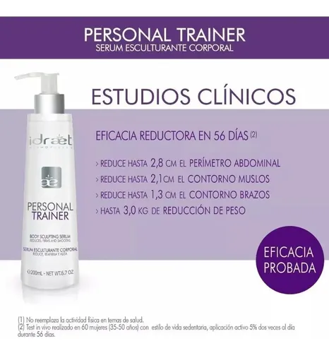 Crema Reductora y Tonificante Idraet Personal Trainer para Todo Tipo de Piel
