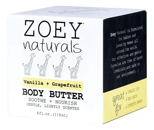 Manteca Corporal Absolutely Natural Zoey Naturals Vainilla 1