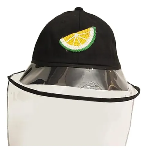 Gorra De Béisbol Protectora Antisaliva Con Funda Negro-l