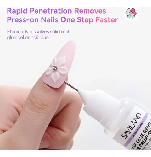 Removedor De Pegamento Para Uñas Preciso Saviland 20 Ml
