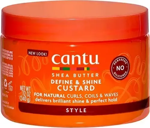 Cantu Define Shine Custard Natilla Cabello Rizado 340gr
