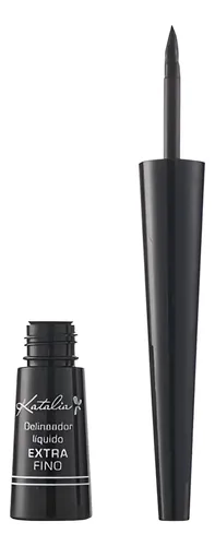 Delineador De Ojos Líquido Extra Fino- Katalia Color Negro