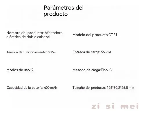 Depiladora Eléctrica Femenina 2 En 1 Sin Dolor Rosa