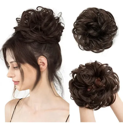 Moños Postizos, Messy Bun Hair Piece Grande Coleteros Pelo /