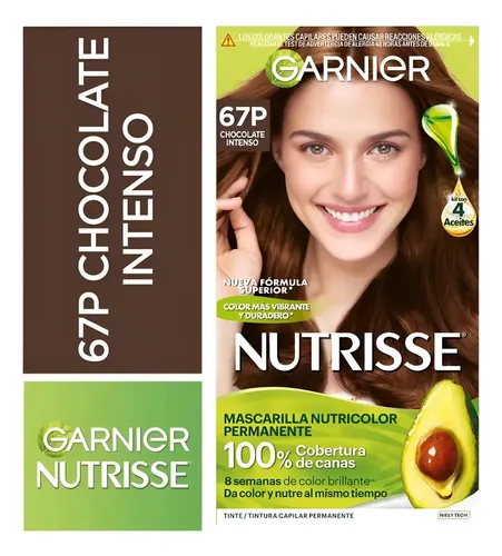 Kit Coloración Permanente Nutrisse Clásico 45 G Tono 67p chocolate intenso