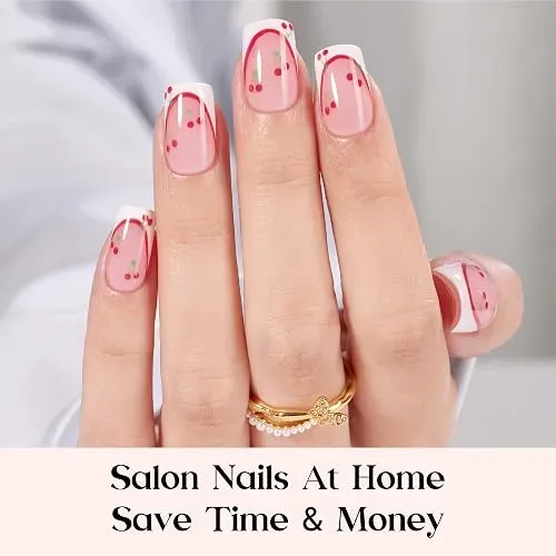 Beetles Uñas Postizas French Tip Cortas Squoval 224 Piezas