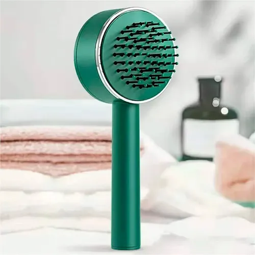 Cepillo Peine Para El Cabello Autolimpieza Desenredante.