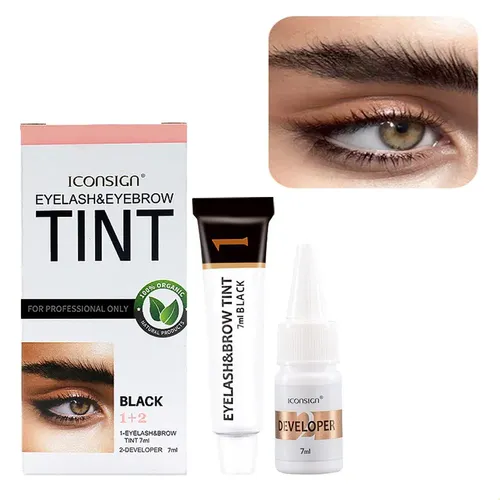 Kit De Tinte De Cejas Para Cejas Con Plumas Naturales, Imper