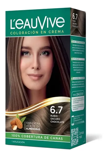 L Eau Vive Tintura Kit Tono 6.7 Rubio Oscuro Chocolate 6/7