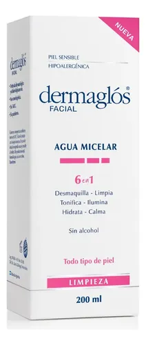 Agua Micelar Dermaglos 6 En 1 X 200 Ml