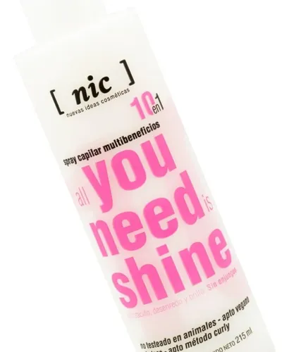 Nic All You Need Is Shine Acondicionador 10 En 1 Brillo Pelo