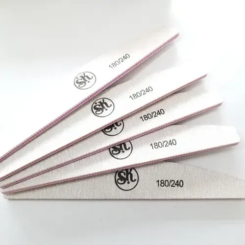 Limas Grises Sk / Fn X 25 Unidades 100/180 Uñas Esculpidas