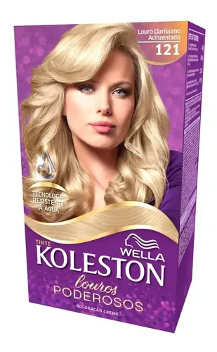 Tintura Wella Koleston Creme – 1 Unidade ( Escolha ) COR 121 LOURO CLARÍSSIMO Tom Cor