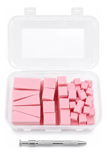 Set Esponjas Y Aplicadores City Girl Para Uñas Rosa Mediana
