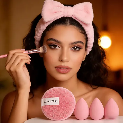 Set De 40pz Brochas Maquillaje Vogue Pinceles Viaje Colorosa
